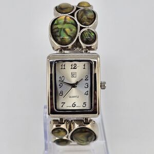 NYC 22MM Women's Watch Gray Dial Gray‎ Bracelet Band 6" New Battery